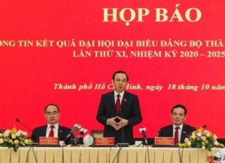 Họp báo Thông tin kết quả Đại hội Đại biểu Đảng bộ TP.HCM lần thứ XI, nhiệm kỳ 2020 – 2025