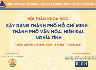 Sắp diễn ra Hội thảo Khoa học “Xây dựng Thành phố Hồ Chí Minh – Thành phố văn hóa – hiện đại – nghĩa tình”
