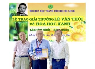 Lễ trao Giải thưởng Lê Văn Thới về Hoá học Xanh lần thứ Nhất năm 2022 và phát động Hội thi lần thứ 2 năm 2023