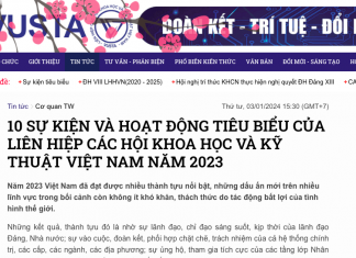 10 SỰ KIỆN VÀ HOẠT ĐỘNG TIÊU BIỂU CỦA LIÊN HIỆP CÁC HỘI KHOA HỌC VÀ KỸ THUẬT VIỆT NAM NĂM 2023