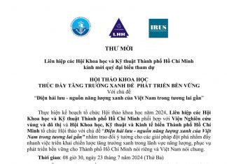 Sắp diễn ra Hội thảo “Điện hải lưu – nguồn năng lượng xanh của Việt Nam trong tương lai gần”