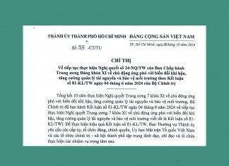 Tiếp tục thực hiện Nghị quyết về chủ động ứng phó với biến đổi khí hậu, tăng cường quản lý tài nguyên và bảo vệ môi trường