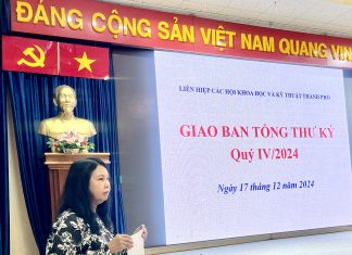 Giao ban Tổng thư ký Liên hiệp các Hội Khoa học và Kỹ thuật TP. Hồ Chí Minh cuối năm 2024.
