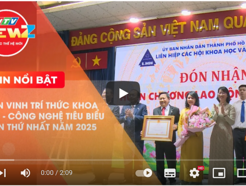 HTV9 đưa tin về Lễ Kỷ niệm Ngày Khoa học và Công nghệ Việt Nam tại Liên hiệp các Hội Khoa học và Kỹ thuật TP. Hồ Chí Minh năm 2025
