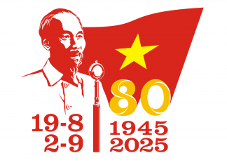 Mẫu biểu trưng (logo) sử dụng trong các hoạt động tuyên truyền Kỷ niệm 80 năm Cách mạng tháng Tám và Quốc khánh 2/9