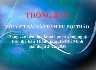 Mời viết bài tham luận và tham dự hội thảo “Nâng cao tiềm lực khoa học và công nghệ trên địa bàn Thành phố Hồ Chí Minh giai đoạn 2026-2030″
